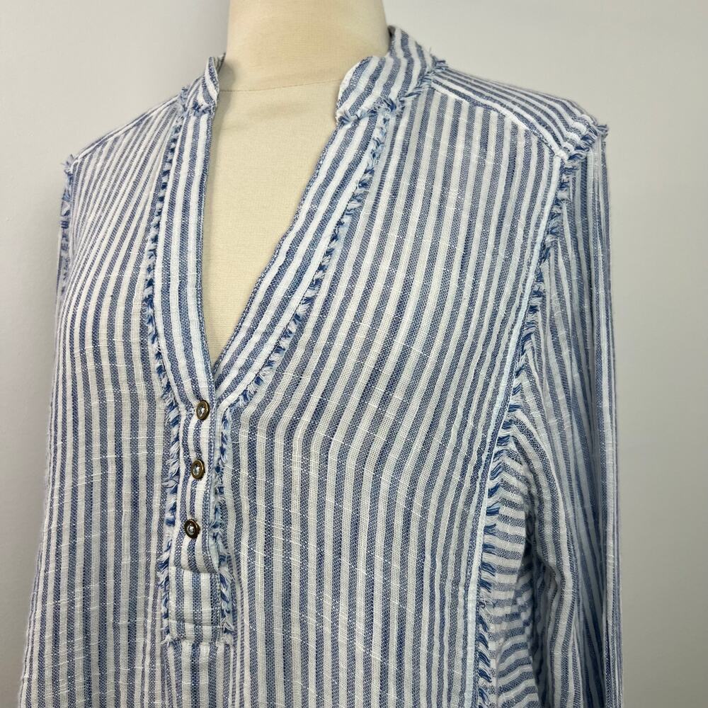 Sundance NWT Women's Trouvaille Tunic Boho Top Striped Coastal Coverup Size XL - Picture 7 of 16